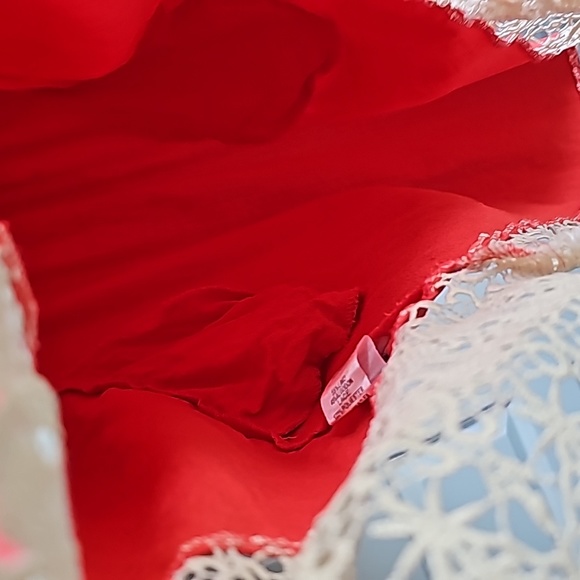 Umgee Linen and Cotton Blend Dress With Crochet Lace Detailing In Women's Small - Picture 8 of 10